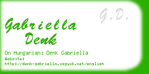 gabriella denk business card